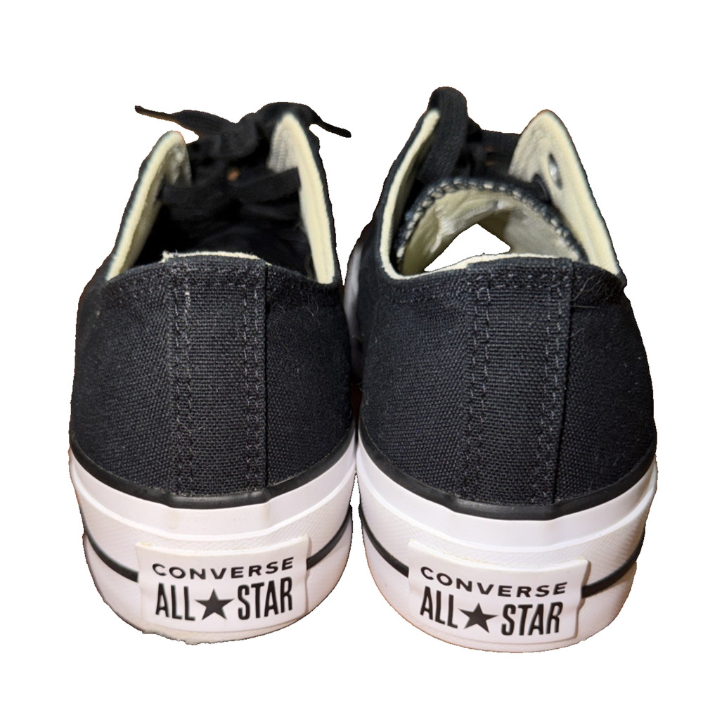 Converse Chuck Taylor All Star Lift Platform Black Low Tops Women 7.5 - Picture 4 of 8